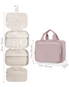 Travel Toiletry Bag for Women (A-Dusty Rose / Large)