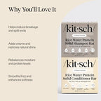 Rice Water Solid Shampoo and Conditioner Set for Hair Growth