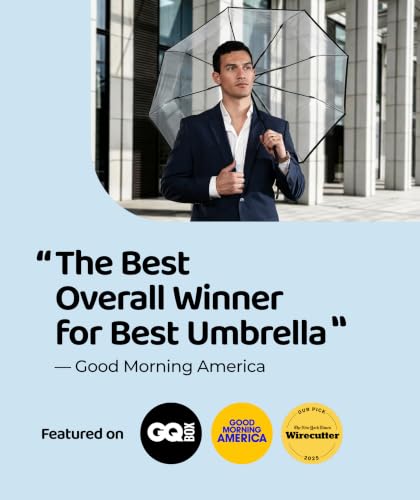 Repel Windproof Travel Umbrella (Clear Top / Standard)