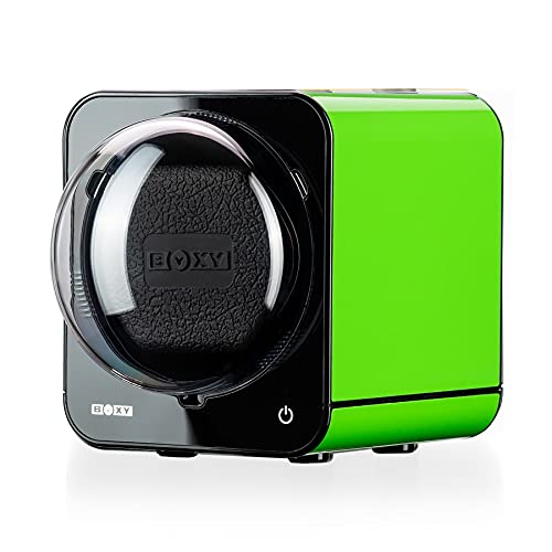 Watch Winder for Automatic Watches with Vertical Rotor Stop (Green)