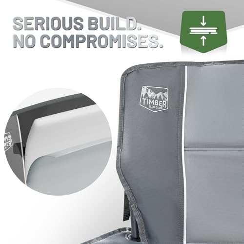 Oversized Folding Camping Chair for Adults (Grey)