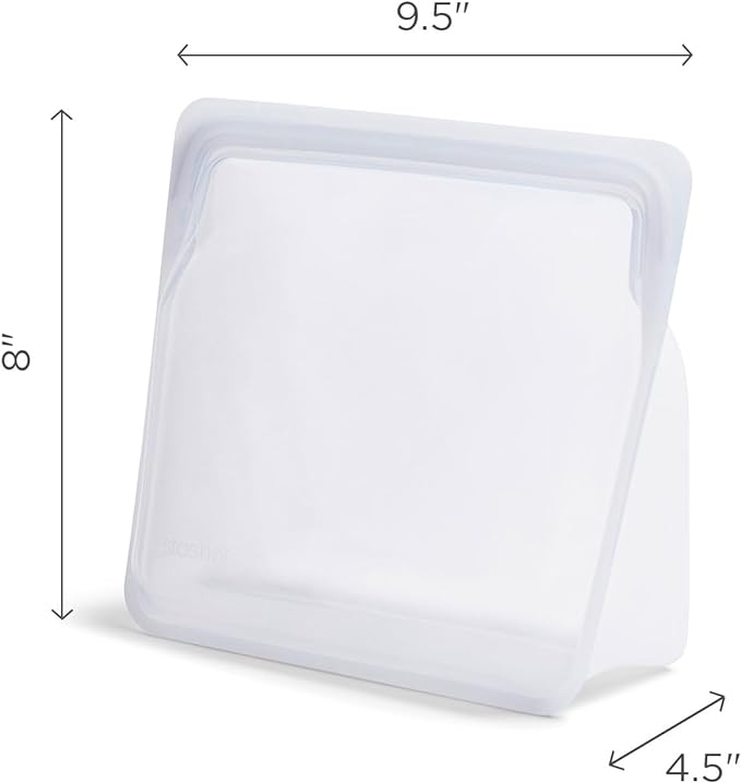 Stasher Premium Silicone Reusable Food Storage Stand-Up Bag Mega, Sous Vide - Image 6