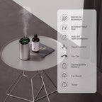 Waterless Essential Oil Diffuser Scent Aromatherapy Diffusers for Home Large Room (Silver)