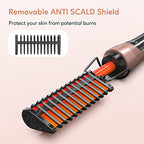 Electric Hot Comb for Lace Front Wigs (Rose Gold)