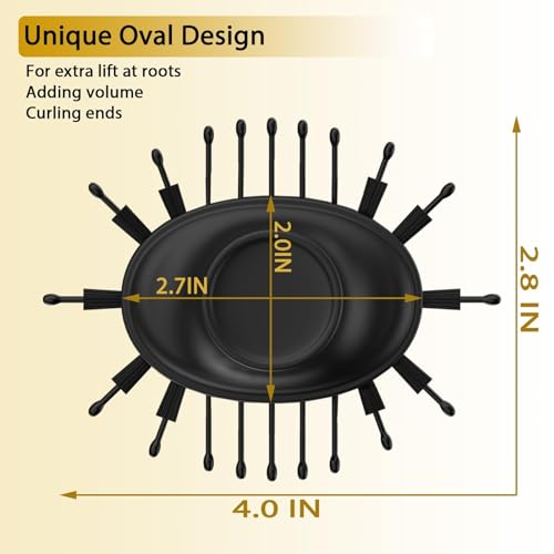 Blow Dryer Brush for Women One Step Blowout Brush with Display Screen Oval Ceramic Barrel Negative Ion Technology