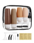 18 Pack TSA Approved Travel Bottles for Toiletries (03-Earth Tone)