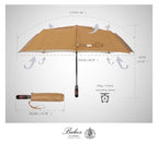Folding Umbrella Real Wood Handle Pimlico Mustard Navy (Pimlico Mustard Navy)