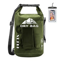 Dry Bag Waterproof Backpack with Phone Case (Pitch Green / 40L)