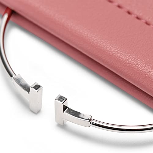 PU Leather Travel Jewelry Pouch (Pink / 4.21"x4.33")
