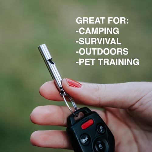 Titanium Whistle for Emergency (Black)