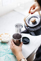 PRESSE by Bobble French Coffee Press Insulated Travel Tumbler 13 oz Black (Black / 13oz wide)