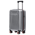 Traverse 20 Inch Carry On Expandable Hardside Upright Suitcase with 360° Spinner Wheels (Silver / Carry-On)