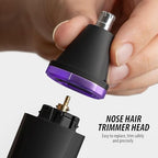 Electric Body Hair Trimmer (Purple ＆black)