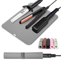 Heat Resistant Large Silicone Mat for Hair Styling Tools (Gray)