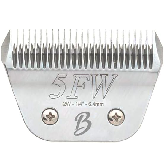Detachable A Series Wide 5f Blade Dog Grooming Cuts Length 1 (5FW (1/4" - 6.4mm))