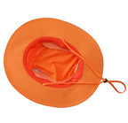 Women's UPF 50+ Safari Sun Hat Breathable UV Protection Fishing Hat (Large / Orange)