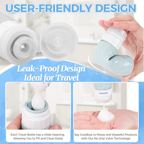 16Pack Travel Bottles for Toiletries (Gray)