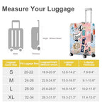 Travel Landmarks Luggage Cover (#133 / M(fits 24-26Inch suitcase))