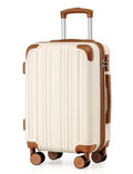 Luggage Lightweight and Durable Hardshell (apricot white / S(20in))