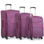 20/24/28 Inch 3 Piece Luggage Set with Spinner Wheels Expandable Luggage Large Suitcases with Wheels Softside Checked Luggage Rolling Suitcase with Lock Lightweight Travel Luggage.(Purple) (Purple / 3-Piece Set (20-Inch, 24-Inch, 28-Inch))