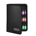 Zippered Key Organizer Case Waterproof and Fireproof Key Binder with 36 Hooks and Tags (36 / Black)