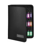 Zippered Key Organizer Case Waterproof and Fireproof Key Binder with 36 Hooks and Tags (36 / Black)