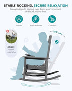 Rocking Chair Outdoor (Block Tone Gray / 1 Pack)