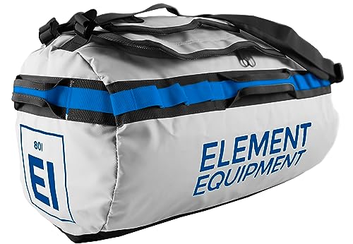Trailhead Duffel Bag Shoulder Straps Waterproof Light Grey (Medium 51 Liters / Light Grey/Blue)