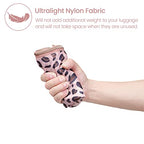 Compression Packing Cubes for Travel (10 Leopard Print Rose Gold / 6-Piece Set)