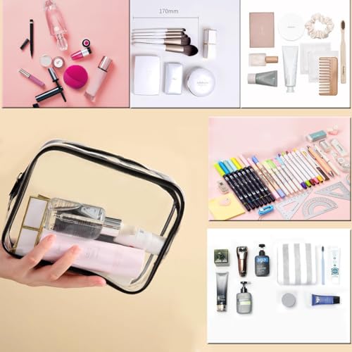 Clear Toiletry Bag (M-3Color-3 packs)