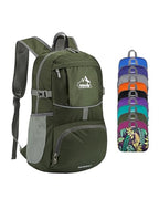 Small Lightweight Packable Hiking Backpack Foldable Travel Daypack (H-green / 25L)