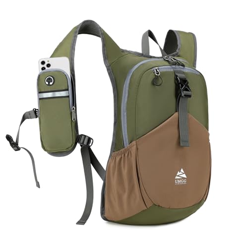 15L Small Hiking Backpack for Men Women Lightweight Packable Backpack Foldable Casual Daypack for Camping Travel Outdoor (Green)