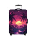 Coconut Trees Luggage Cover Washable Suitcase Protector Anti (Coconut trees / L(28-30inch suitcase))