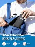 2 Pack Airplane Foot Hammock for Travel with Carry Bags (2 Pack PE Board Foot Hammock)