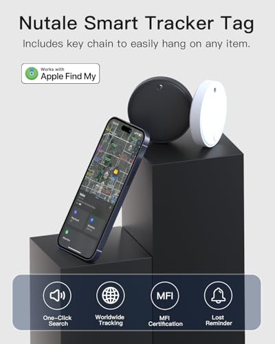 Apple MFi Certified] Tracker Tags (4-White)