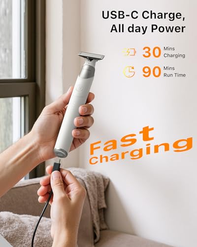 New 2 in 1 Body & Nose Hair Trimmer (Solo / White)