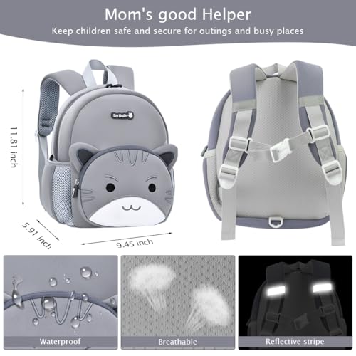 Toddler Backpacks Kids Preschool Cartoon Mini Travel Bag Ages 2 (F-yellow / M for Age 2-5)