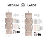 Toiletry Bag Travel Bag with Hanging Hook (Large / Coffee)