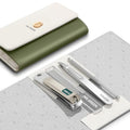 Colorful Manicure Set Practical Pedicure Kits Nail Clippers Personal Care Tools Facial Hair Scissors with Fashion Case (Mr-6681 Green)