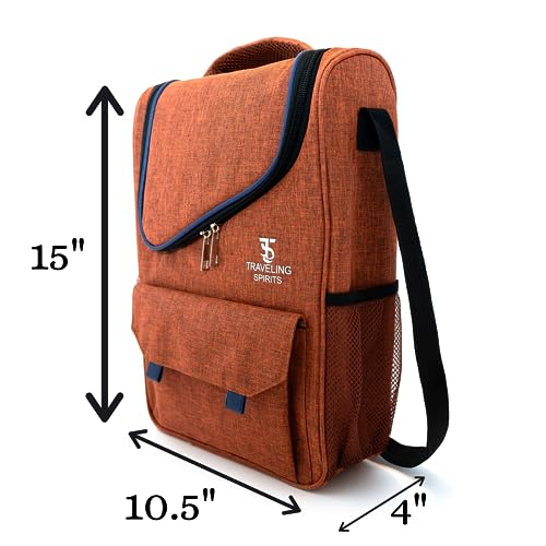 Insulated Wine Carrier (Brown)