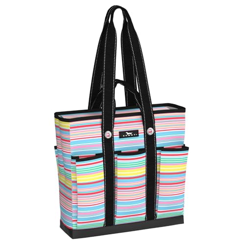 Rocket Pocket Utility Tote Bag (Ripe Stripe)