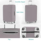 Travelkin Luggage Covers For Suitcase Tsa Approved Suitcase Cover Protector (Tourterelle Grey / XL)
