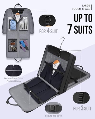 Mens Garment Bags for Travel (Black)
