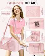 Dance Gym Duffel Bag Gifts for Girls Teen (Pink / D)