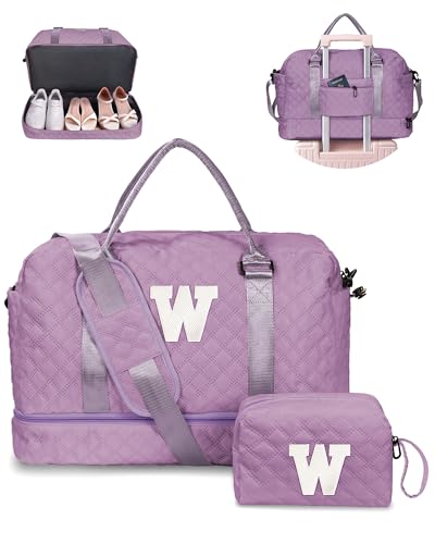 Women's Overnight Bags with Shoulder Strap (Purple / W)