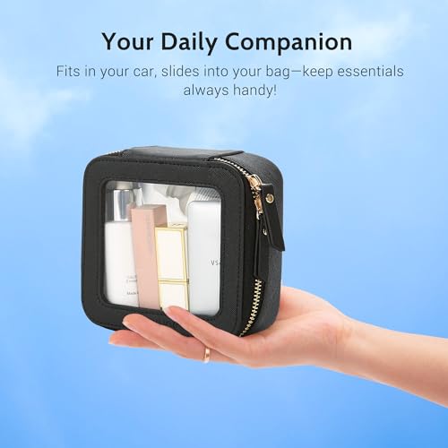 Mini Clear Makeup Bag (Black / Mini Chic)