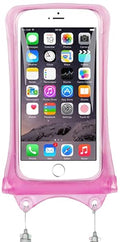 Floating Waterproof Phone Pouch Case Universal for iPhone Android (Pink)