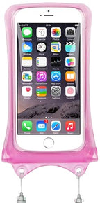 Floating Waterproof Phone Pouch Case Universal for iPhone Android (Pink)