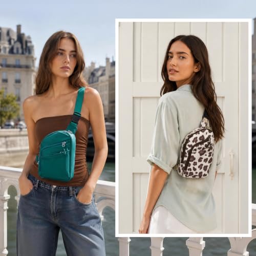 Anti Theft Crossbody Bags Small Crossbody Sling Bag for Women & Men (Teal)