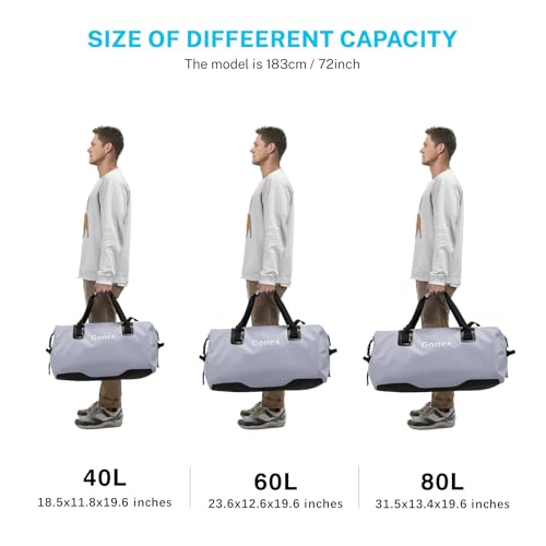 Waterproof Duffel Bag (Gray / 60L)